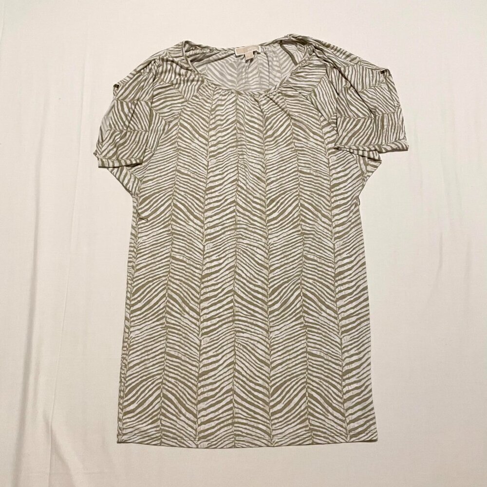 Michael Kors Womens Animal Print Dress Size Small Missing Belt